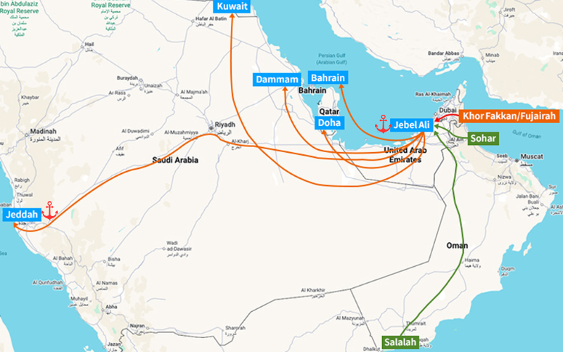 Hormuz congestion map and its impact on the Middle East supply chain