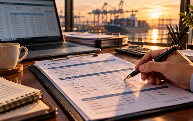 Cách kiểm tra các mốc thời gian trên booking note