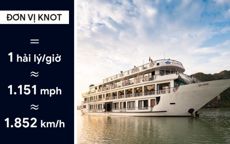 Đơn vị đo khoảng cách hải lý và tốc độ nút trong vận tải hàng hóa bằng đường biển.