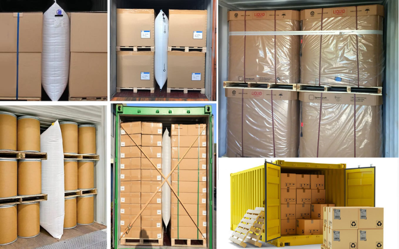 Hàng hóa được đóng gói chuẩn quy cách trên pallet giúp tối ưu diện tích container và giảm cước vận tải nội địa.