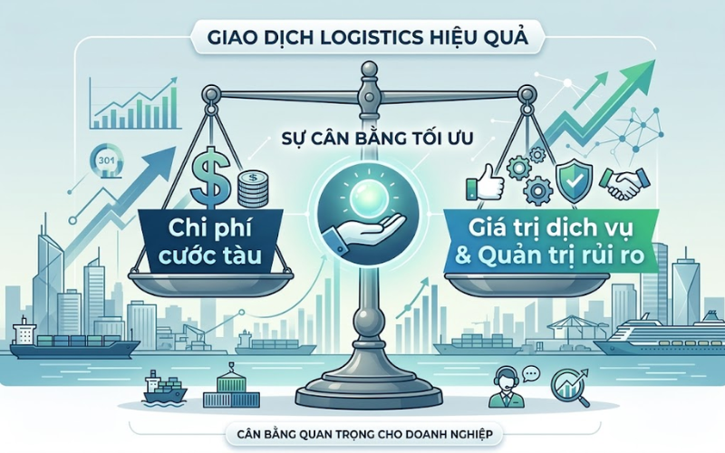Đánh giá giá trị lâu dài của dịch vụ forwarder thay vì chỉ chọn theo giá cước rẻ ban đầu