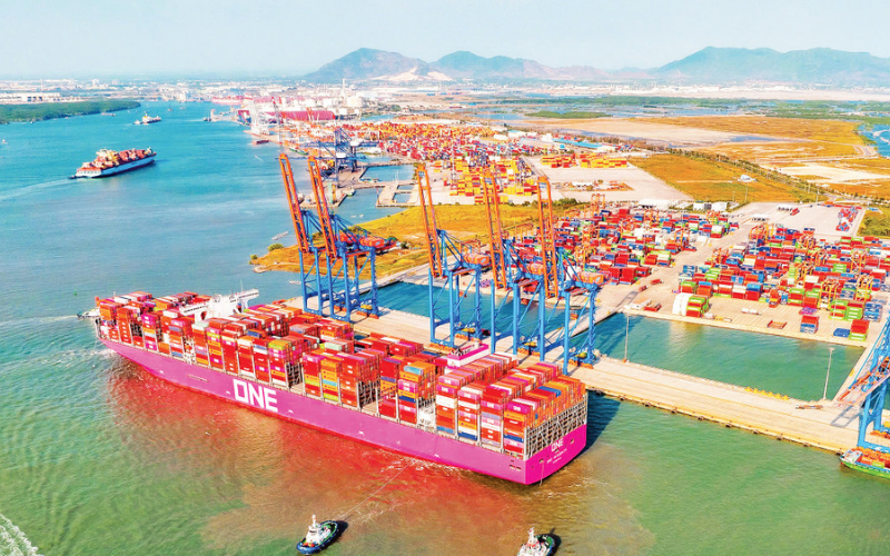 Hạ tầng cảng biển hiện đại là mắt xích quan trọng trong quy trình vận tải đa phương thức quốc tế.