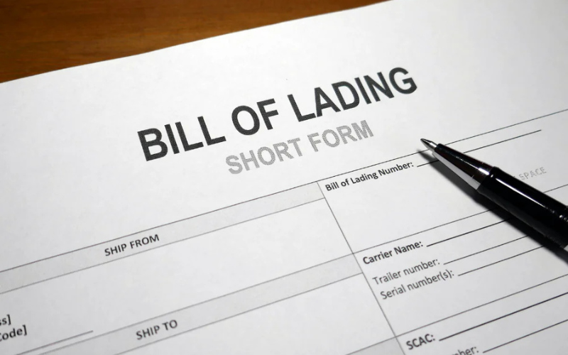 Bill Of Lading Sea Freight Transport