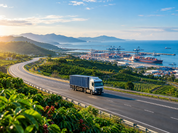 Phát Triển Tuyến Logistics Cao Nguyên - Biển Cho Vận Tải 